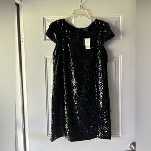 NWT BLACK SEQUIN DRESS SIZE 10